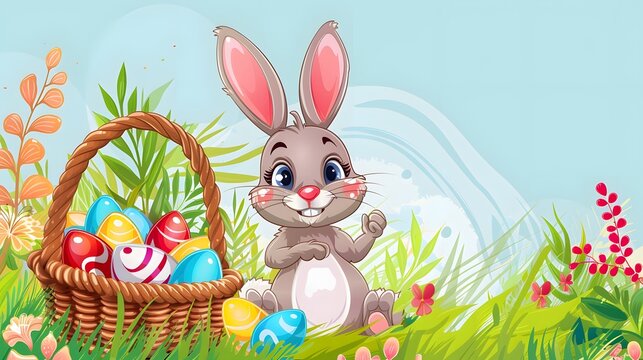 Springtime Joy: Tradition, Creativity, and Christianity in Easter Bunny Clip Art - Colors, Paint, Dye, and Event Backgrounds
