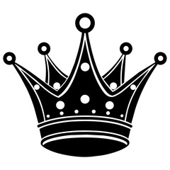 set of crown, black King crown silhouette vector illustration,icon,svg,acoustic crown queen characters,Holiday t shirt,Hand drawn trendy Vector illustration,crowns on black background