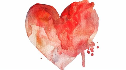 A beautiful template card, a beautiful watercolor clip art for Valentine's day, an illustration that was hand-painted, and an illustration that was hand drawn
