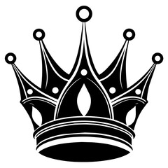 set of crown, black King crown silhouette vector illustration,icon,svg,acoustic crown queen characters,Holiday t shirt,Hand drawn trendy Vector illustration,crowns on black background