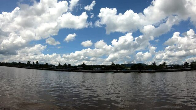 inland on the banks of the Kayan River, Tanjung Selor