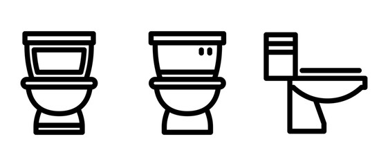 toilet icon or logo isolated sign symbol vector illustration - high quality black style vector icons
