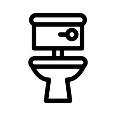 toilet icon or logo isolated sign symbol vector illustration - high quality black style vector icons