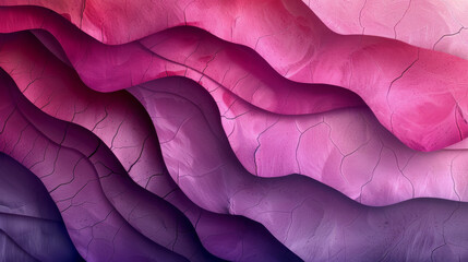 Vibrant Pink and Purple Abstract Curved Textures Background