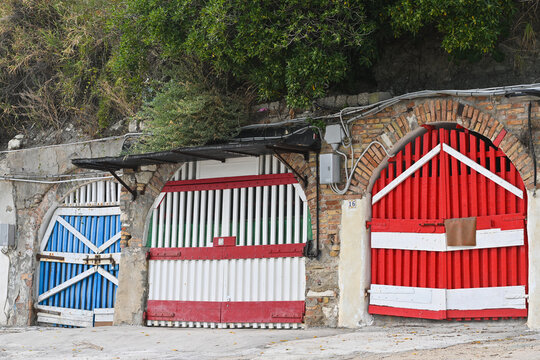 Italy, Marche Ancona 6.6.2022 the caves called Grotte di Ancona near Passetto in the city center