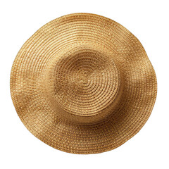 Fototapeta na wymiar Isolated sun hat on clear background. Essential headwear for protection from UV rays png