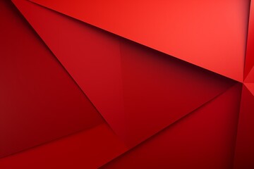 Red abstract color paper geometry composition background with blank copy space for design geometric pattern  - obrazy, fototapety, plakaty