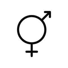 sexuality outline icon pixel perfect vector design good for website and mobile app. man gender icon