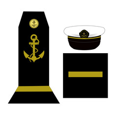 Galon de l'armée de la marine nationale française: Enseigne de vaisseau de 2ème classe