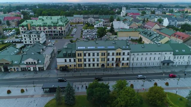 Maria Konopnicka Square Downtown Suwalki Centrum Plac Aerial View Poland