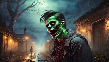 zombie in the night