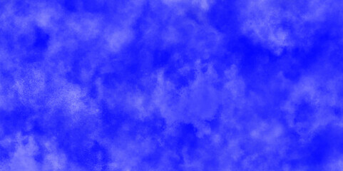 Modern Light sky blue shades watercolor background. Grunge smog texture. blue sky with clouds. blurred and grainy Blue powder explosion on white background. sky background with white fluffy clouds.