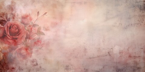 Rose dust and scratches design. Aged photo editor layer grunge abstract background - obrazy, fototapety, plakaty