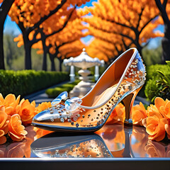 Stunning Glassy Sandal Shoes for Weddings