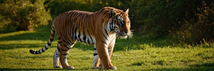 Obraz premium Close-up of a Sumatran tiger in a jungle.with Generative AI technology