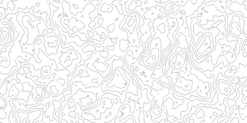 Fototapeta premium abstract Black and white lines seamless Topographic map patterns, Topo contour map on white background, Topographic contour lines map seamless pattern. 