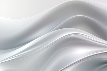 Obraz na płótnie Canvas Silver fuzz abstract background, in the style of abstraction creation, stimwave, precisionist lines with copy space wave wavy curve fluid design 