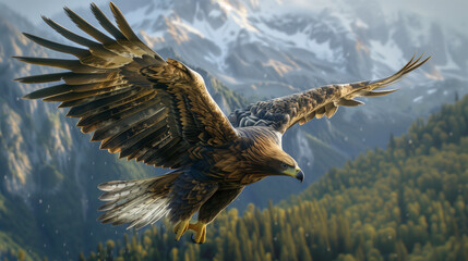 Fototapeta premium eagle in flight