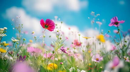 Flower Waltz: Nature's Elegance./n