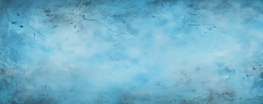 Sky Blue dust and scratches design. Aged photo editor layer grunge abstract background