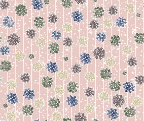 Beautiful  flower pattern , little floral bouquet vintage for fashion.