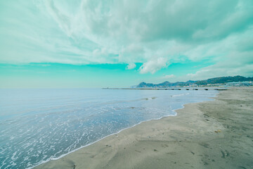 海に浮かぶ原岡桟橋