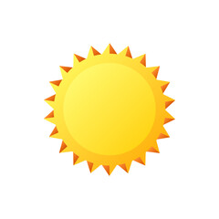 Sun icon. Flat style. Vector icon