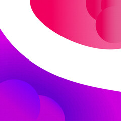 Abstract, multi-colored colorful bright background with oval figures, gradient in the Bauhaus style.