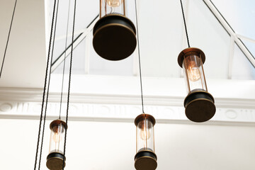 Miners Lamps converted into modern but retro styled lamps