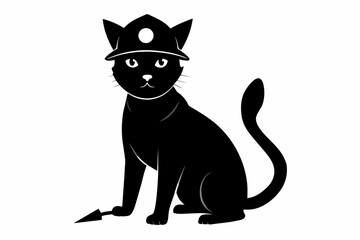 A miner cat,  hyper realism, vector illustration