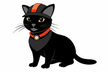 A miner cat,  hyper realism, vector illustration