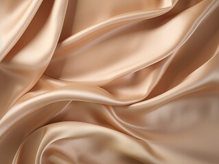 Tan vintage cloth texture and seamless background with copy space silk satin blank backdrop design 