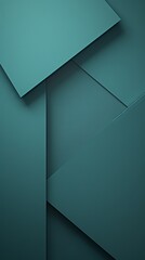 Teal abstract color paper geometry composition background with blank copy space for design geometric pattern 