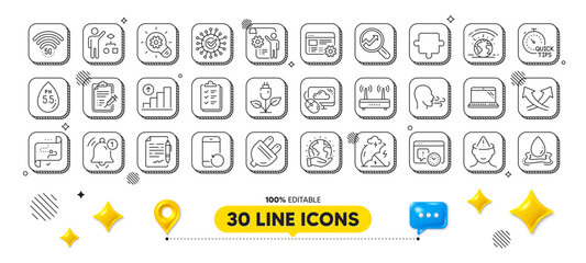 Greenhouse, Intersection arrows and Analytics line icons pack. 3d design elements. Puzzle, Vaccine report, Reminder web icon. Checklist, Settings blueprint, Agreement document pictogram. Vector