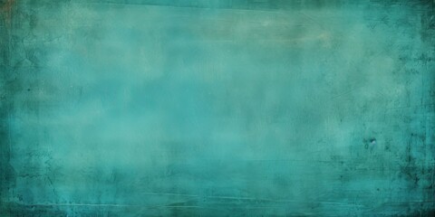 Fototapeta na wymiar Teal hue photo texture of old paper with blank copy space for design background pattern