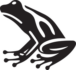 VECTORIZED POISONO FROG SILHOUETTE FOR DIGITAL CONTENT CREATION, VECTORIZED AMAZON POISONO FROG IMAGES FOR PRINTS, DIGITAL STIKERS, SOCIAL NETWORKS AND ANIMATED LOGOS