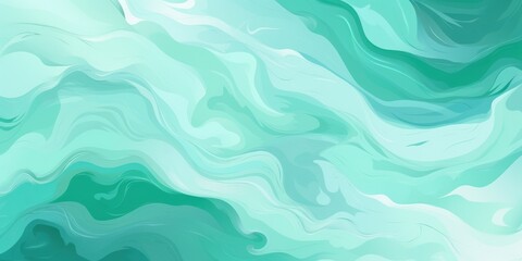 Mint Green and white flat digital illustration canvas with abstract graffiti and copy space for text background pattern 