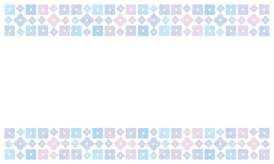 紫アジサイのラインフレーム3