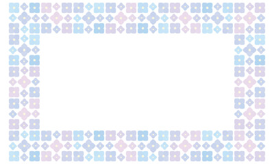 紫アジサイのフレーム