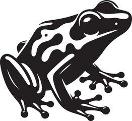 VECTORIZED POISONO FROG SILHOUETTE FOR DIGITAL CONTENT CREATION, VECTORIZED AMAZON POISONO FROG IMAGES FOR PRINTS, DIGITAL STIKERS, SOCIAL NETWORKS AND ANIMATED LOGOS