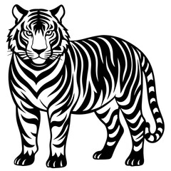 tiger head vector, black tiger face silhouette vector illustration,icon,svg,tigers characters,Holiday t shirt,Hand drawn trendy Vector illustration,lion on black background