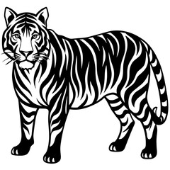 tiger head vector, black tiger face silhouette vector illustration,icon,svg,tigers characters,Holiday t shirt,Hand drawn trendy Vector illustration,lion on black background