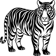 tiger head vector, black tiger face silhouette vector illustration,icon,svg,tigers characters,Holiday t shirt,Hand drawn trendy Vector illustration,lion on black background