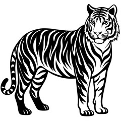 tiger head vector, black tiger face silhouette vector illustration,icon,svg,tigers characters,Holiday t shirt,Hand drawn trendy Vector illustration,lion on black background