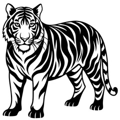 tiger head vector, black tiger face silhouette vector illustration,icon,svg,tigers characters,Holiday t shirt,Hand drawn trendy Vector illustration,lion on black background