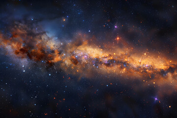 Exploring the Cosmic Infinity: Dramatic Capture of the Milky Way Galaxy - obrazy, fototapety, plakaty