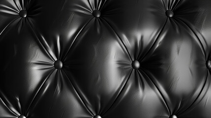 A seamless, smooth leather texture in classic black, reflecting a soft glow that highlights its luxurious and sleek surface, perfect for a sophisticated backdrop. 32k, full ultra HD, high resolution