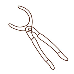 oil filter pliers  illustration