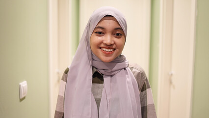 Portrait of a beautiful woman with headscarf