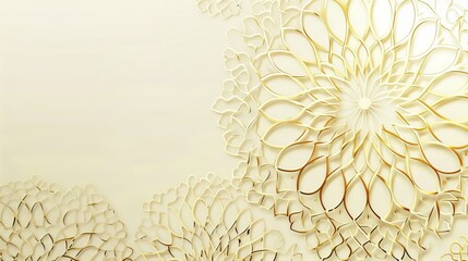 Islamic Luxury background with gold mandala ornament. Vector illustration